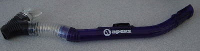 apeks diving equipment semi dry snorkel